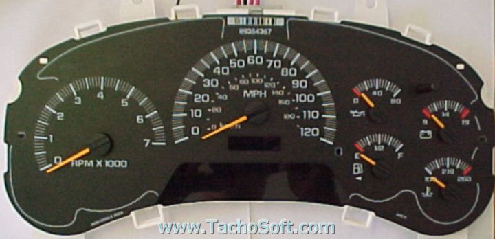 Chevrolet Envoy speedometer calibration information