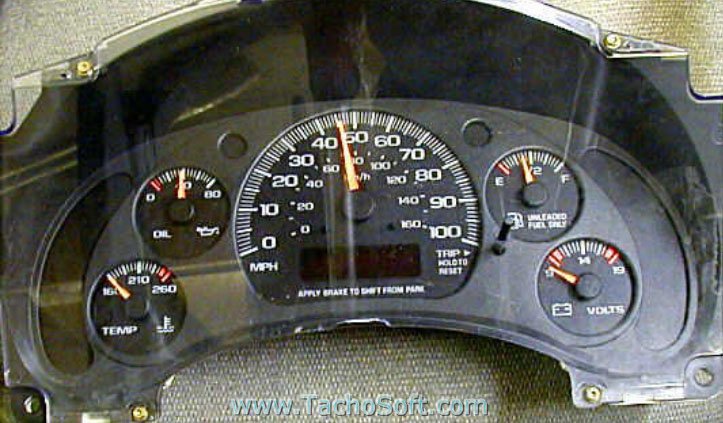 Chevrolet Express speedometer calibration information