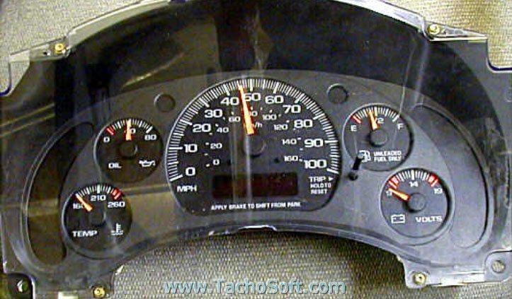Chevrolet Savana speedometer calibration information