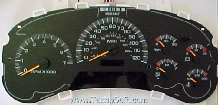 Chevrolet Trailblazer speedometer calibration information