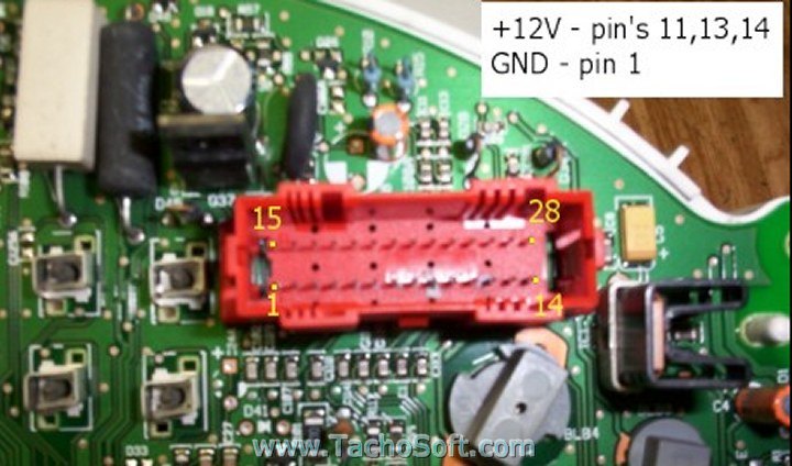 Ford Galaxy speedometer calibration information