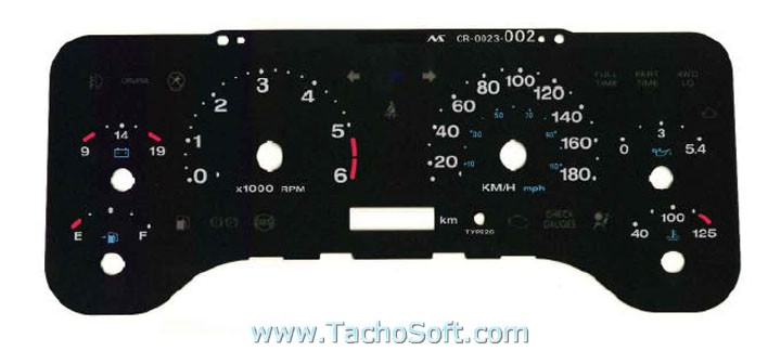Jeep Wrangler TJ speedometer calibration information